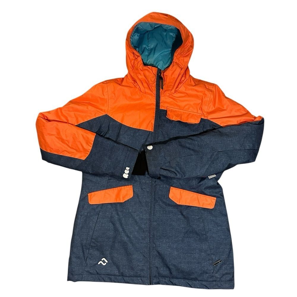 Girls Jupa Ski/Winter Coat Size 18 Color- Salmon Pink and Denim Blue